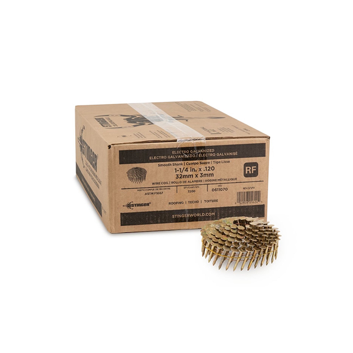 Galvanized Coil Nails 1 1/4 in